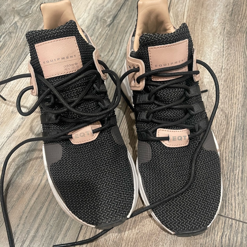 adidas x Equipment Black and Beige Athletic Shoes - Picture 1 of 5